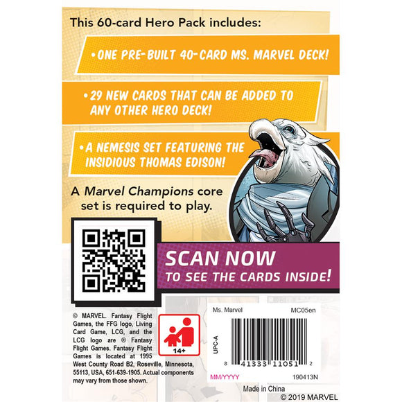 Marvel Champions: Ms. Marvel Hero Pack - Bards & Cards