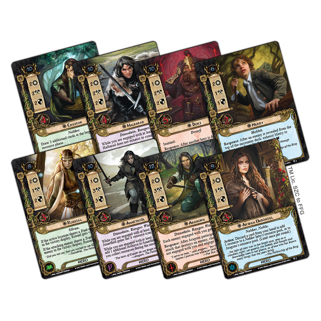 Lord of the Rings LCG: Angmar Awakened Hero Expansion - Bards & Cards