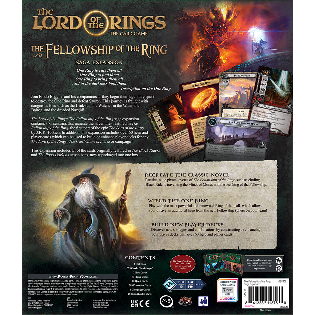 Lord of the Rings LCG: The Fellowship of the Ring Saga Expansion - Bards & Cards
