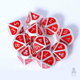 Kraken 10pc Dark Prince Metal d10 Dice Set for RPGs - Bards & Cards