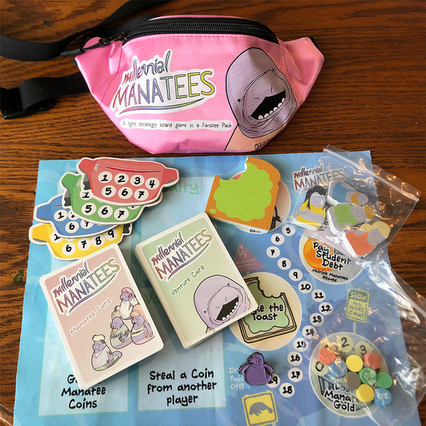 Millennial Manatees: Board Game in a Fanatee Pack - Bards & Cards