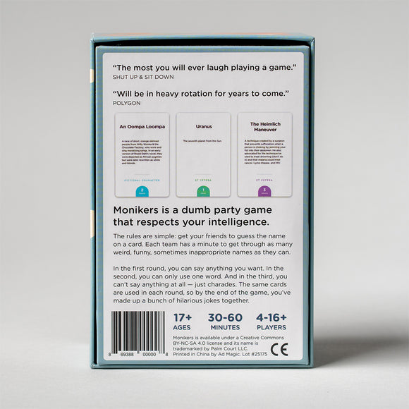 Monikers - Bards & Cards