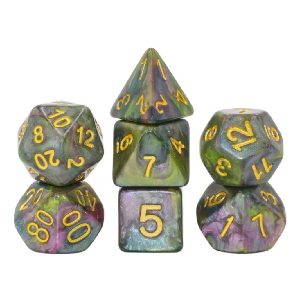 Mystic Woodland RPG Dice Set - Bards & Cards