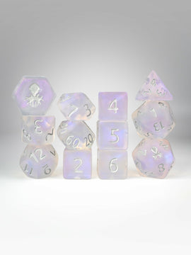 Kraken PRAWJECT 12 pc Acrylic TTRPG Dice Sets - Bards & Cards