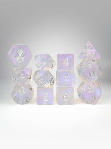 Kraken PRAWJECT 12 pc Acrylic TTRPG Dice Sets - Bards & Cards