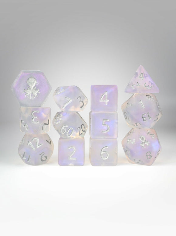 Kraken PRAWJECT 12 pc Acrylic TTRPG Dice Sets - Bards & Cards