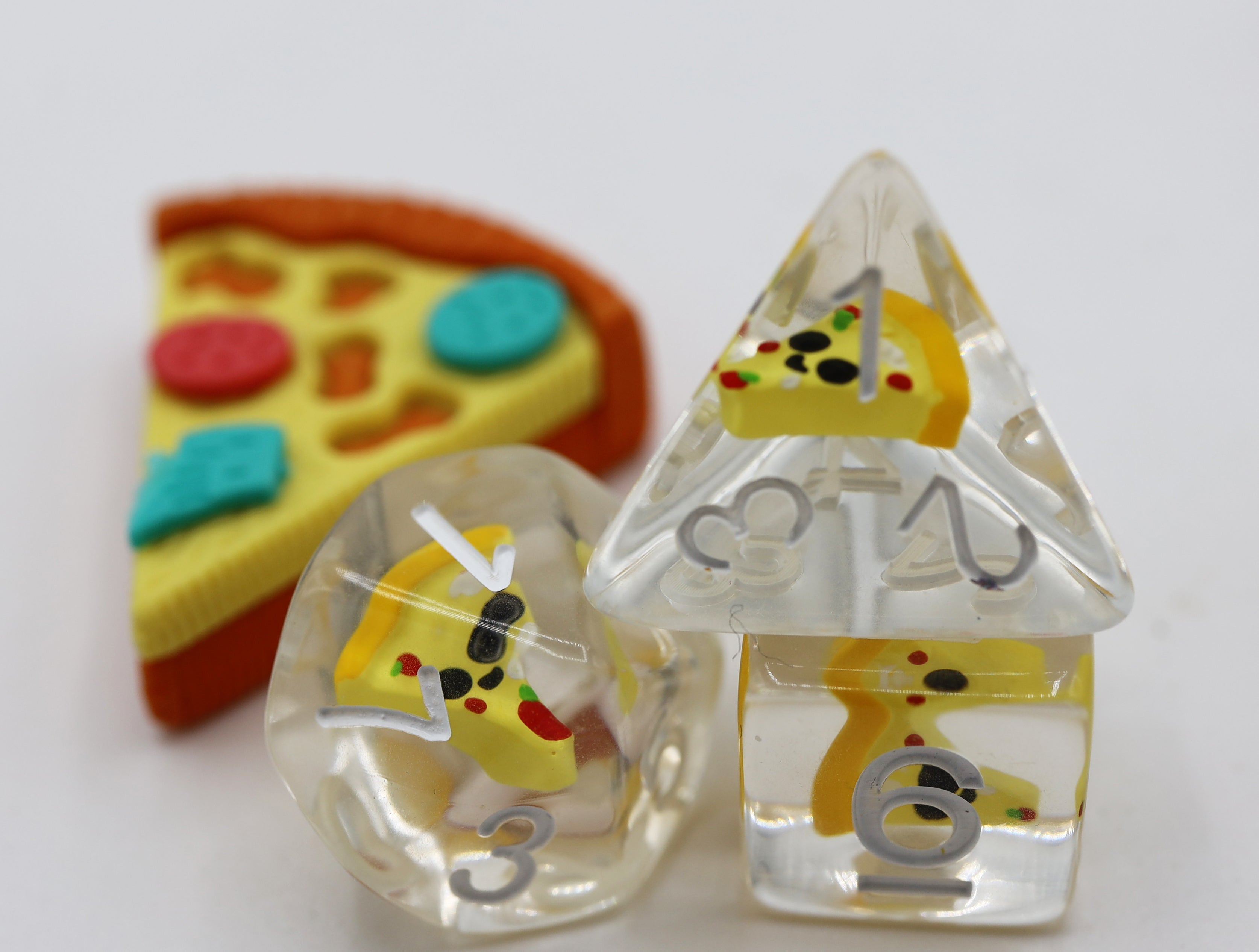 Pizza RPG Dice Set - Bards & Cards