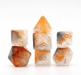 Rising Nebula RPG Dice Set - Bards & Cards