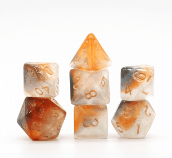 Rising Nebula RPG Dice Set - Bards & Cards