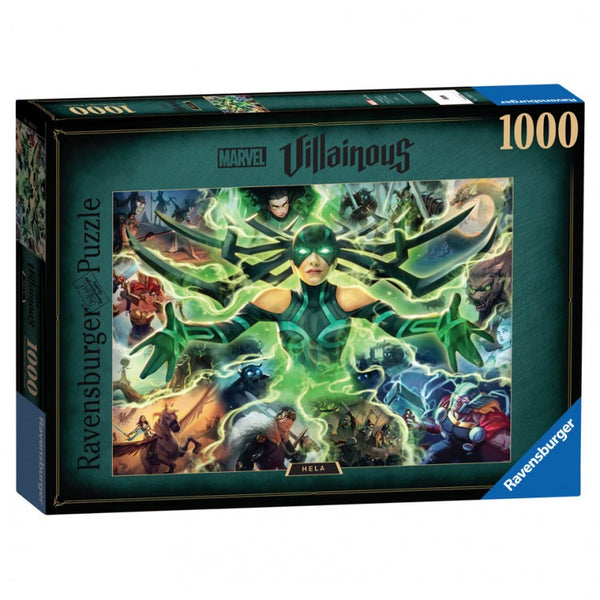 Marvel Villainous 1000 pc Puzzle: Hela - Bards & Cards