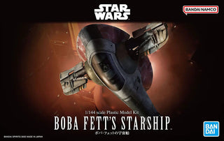 Bandai 1:144 Star Wars Series Boba Fett's Starship Plastic Model Kit - Bards & Cards