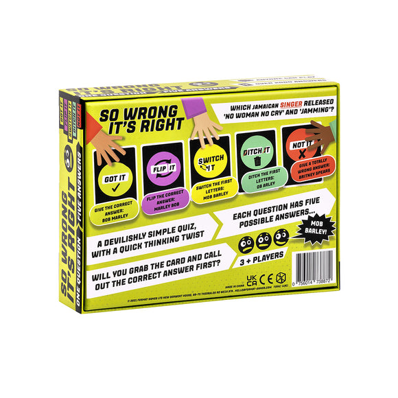 So Wrong It's Right - Bards & Cards