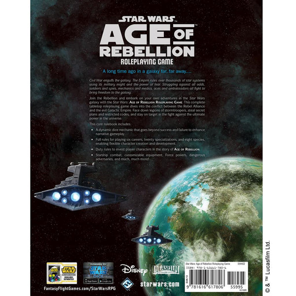 Star Wars: Age of Rebellion - Core Rulebook - Bards & Cards