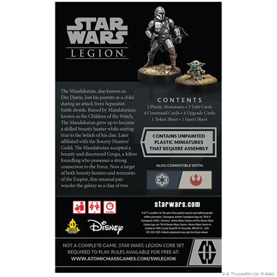 Star Wars Legion: Din Djarin and Grogu Operative Expansion - Bards & Cards
