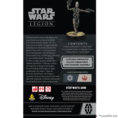 Star Wars Legion: IG Series Assassin Droid Operative Expansion - Bards & Cards