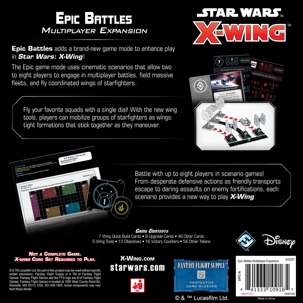 X-Wing 2nd Edition: Epic Battles Multiplayer Expansion - Bards & Cards