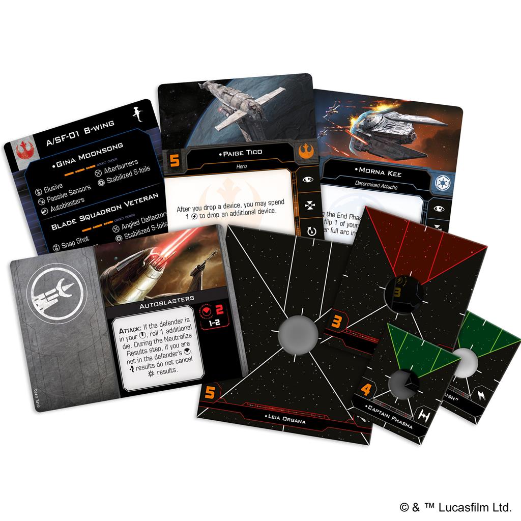 X-Wing 2nd Edition: Hotshots and Aces Reinforcement Pack - Bards & Cards