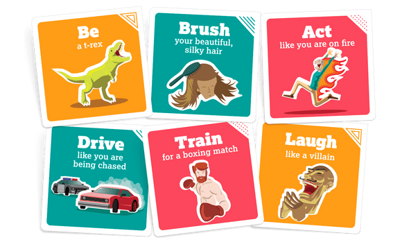 On A Scale of One to T-Rex - A card game for people who are bad at charades - Bards & Cards